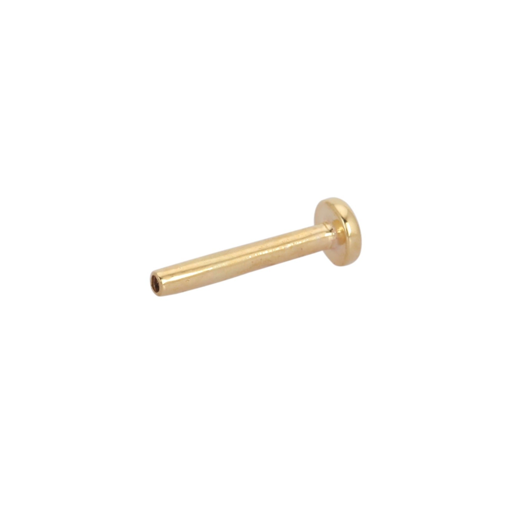 Threadless Titanium Cartilage Labret Bar | ASTM F136 Titanium | Hypoallergenic