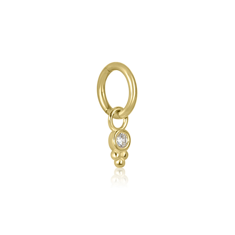Boho Charm Rook Hoop | Implant Grade Titanium | Hypoallergenic | 6mm