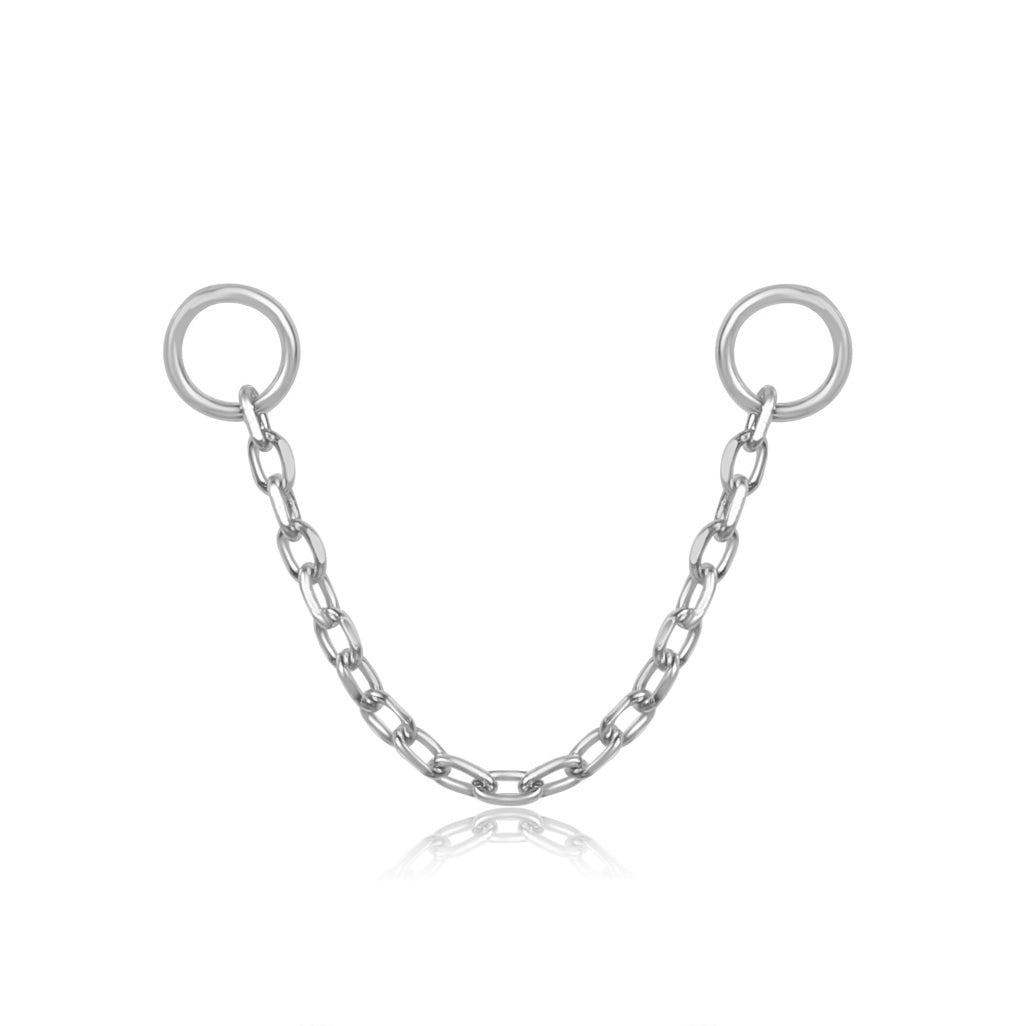 Classic earring chain in Silver