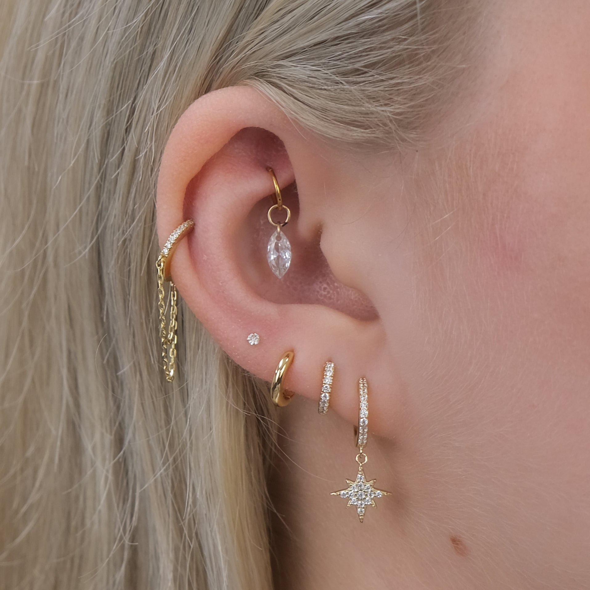 Bella Marquise Rook Hoop