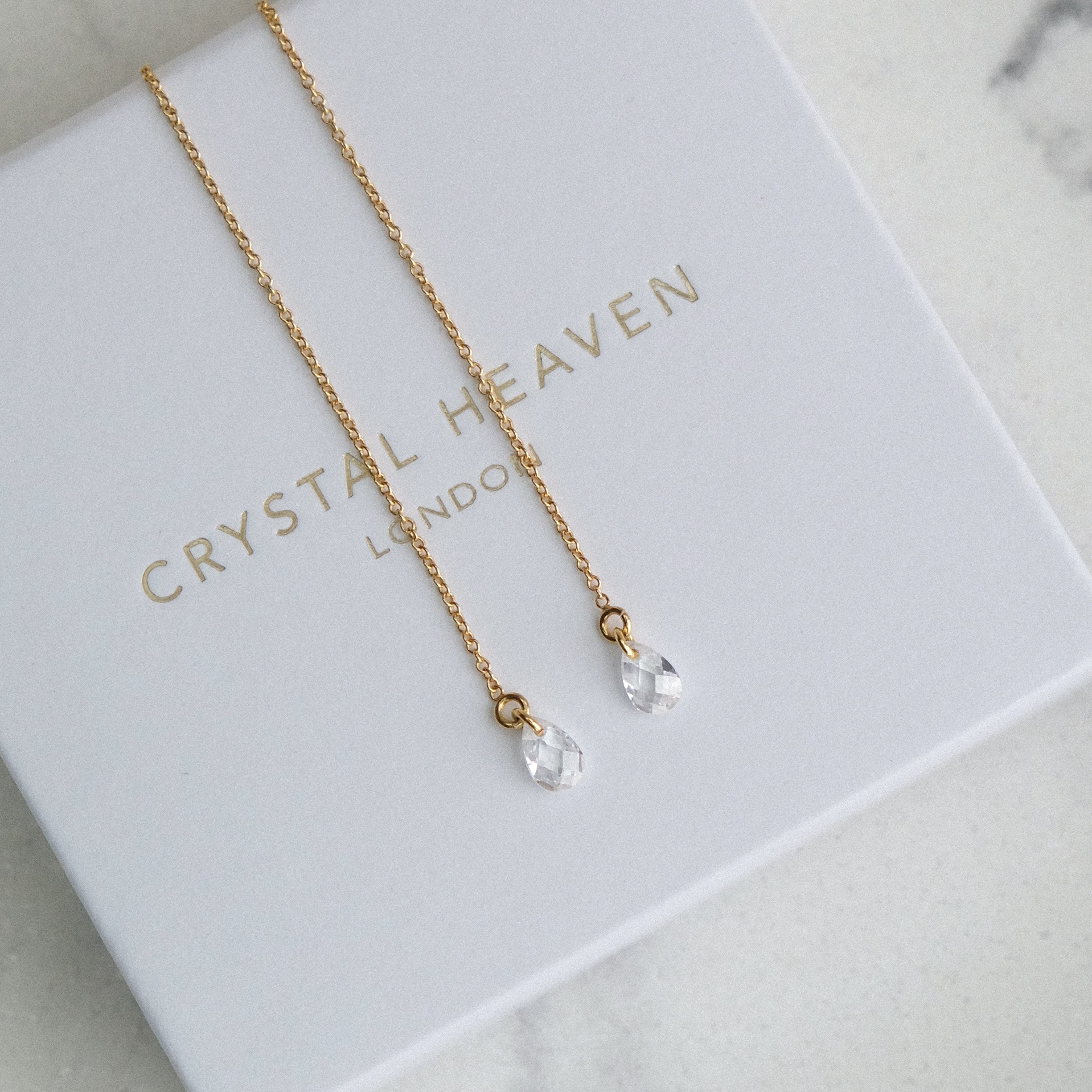 ALLURE Teardrop Crystal Threaders