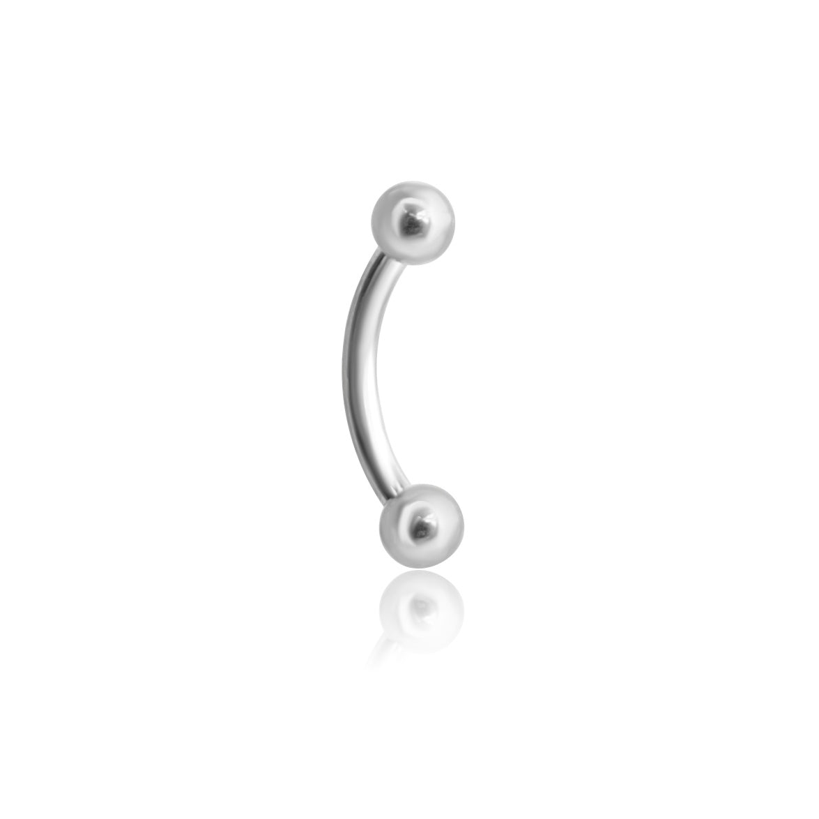 Plain Curved Rook Piercing Barbell Implant Grade Titanium