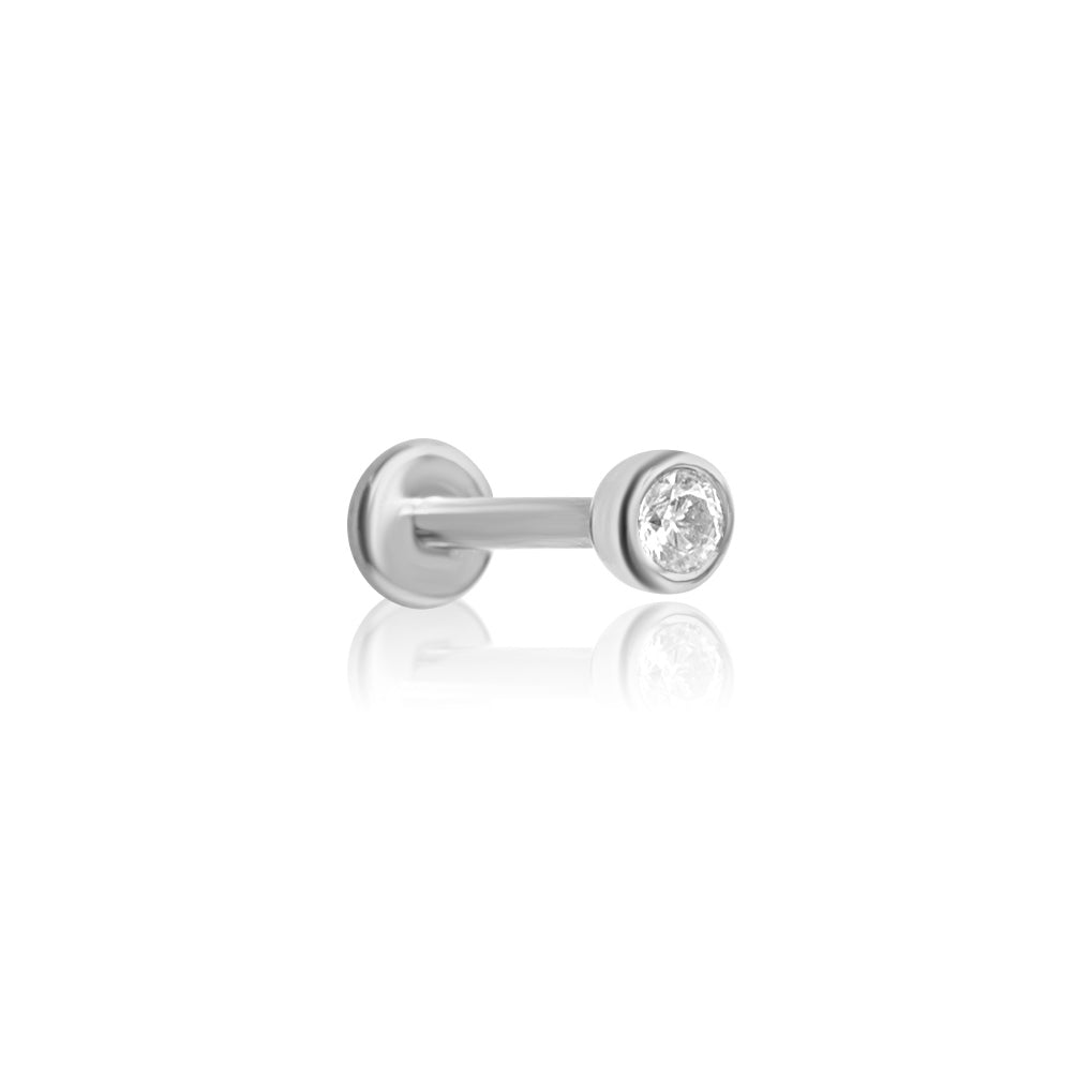 Baby Bezel Crystal Cartilage Stud
