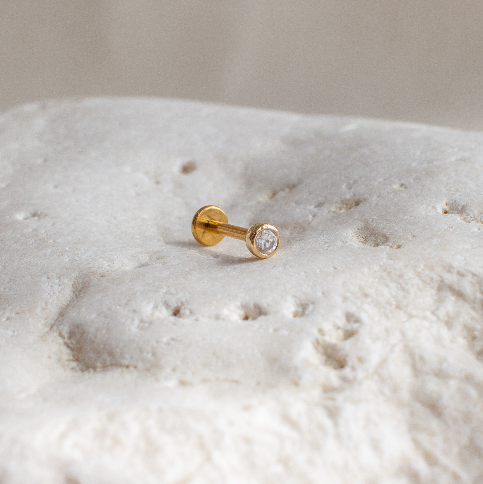 Baby Bezel Crystal Cartilage Stud