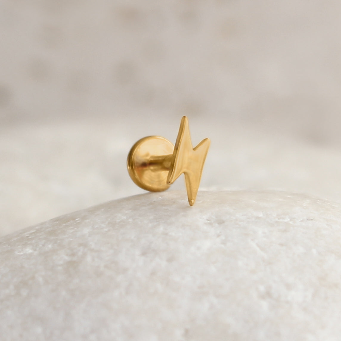 Lightning Bolt Cartilage Stud