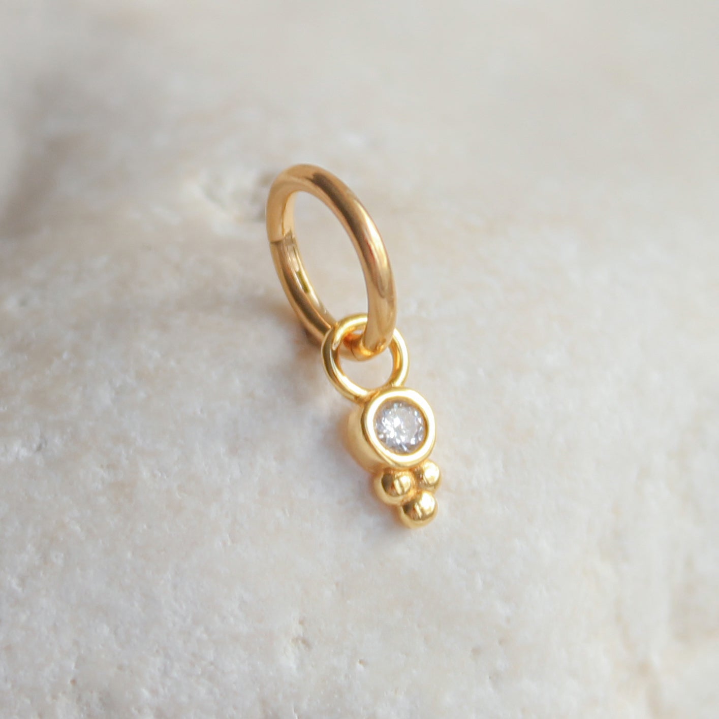 Boho Charm Rook Hoop | Implant Grade Titanium | Hypoallergenic | 6mm