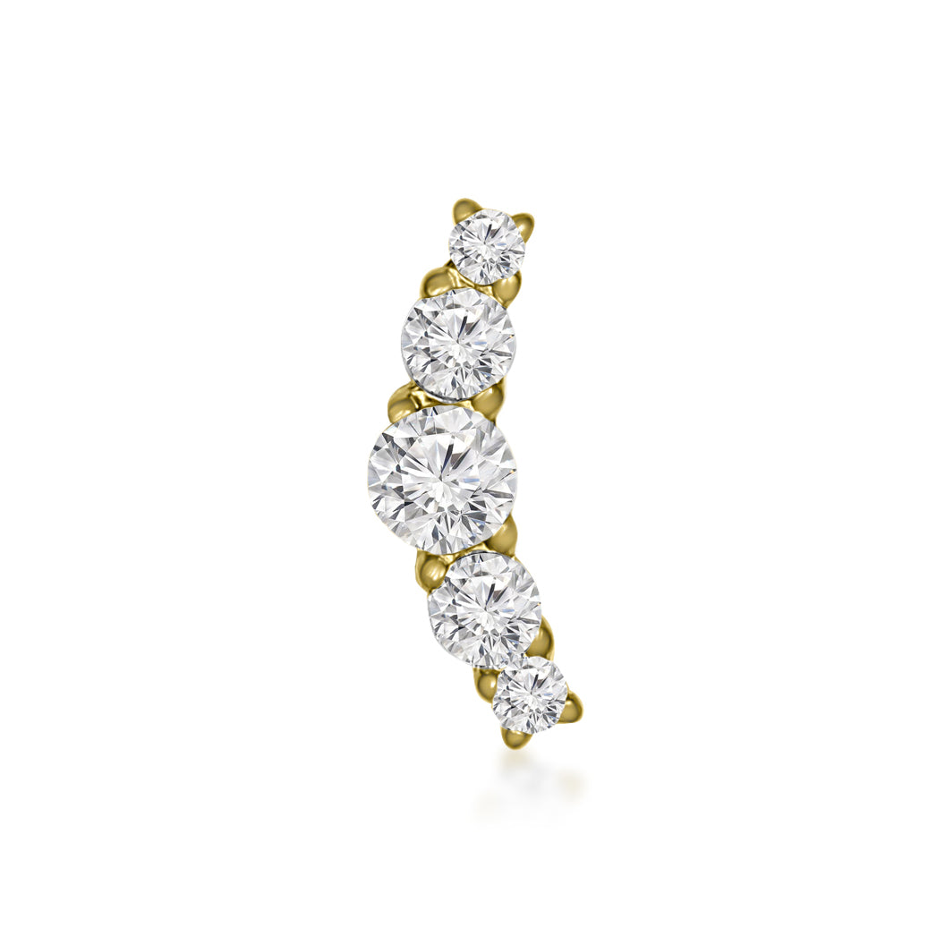 DIXI Curved Threadless Cartilage Stud