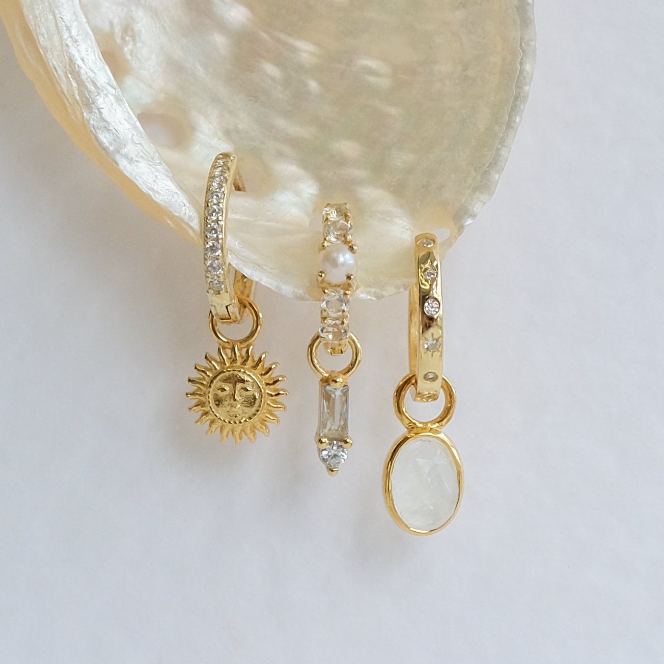 ESSENCE Stacked Baguette Crystal Charm