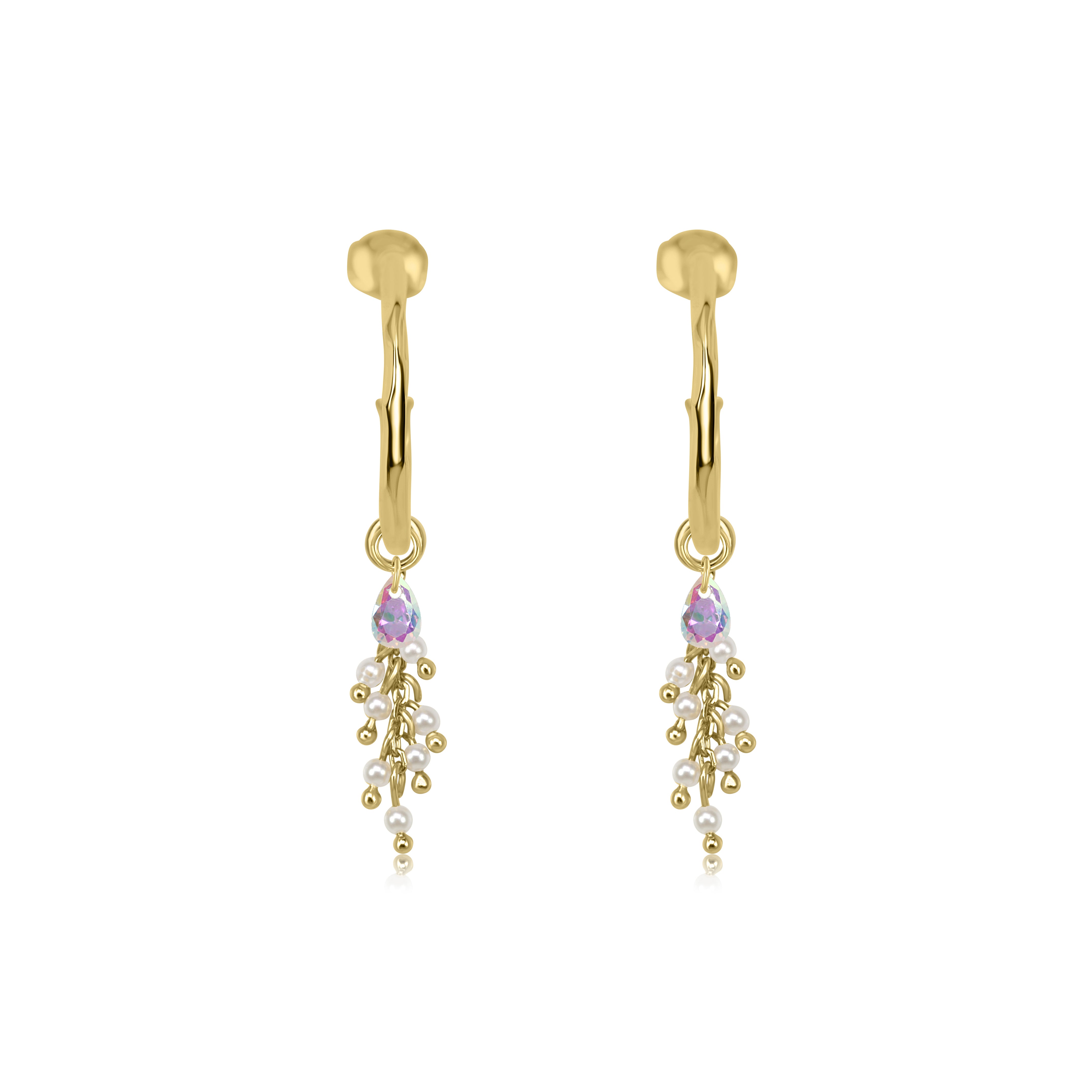 PALMA Talisman Organic Charm Hoops