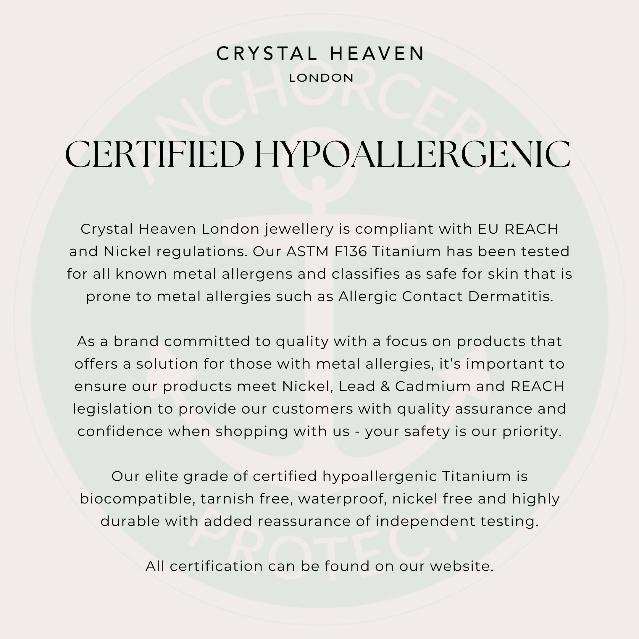 Crystal Circular Barbell - Implant Grade Titanium - Hypoallergenic