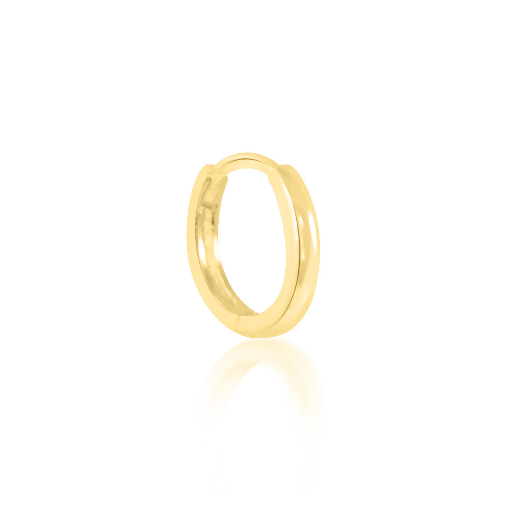 Classic Huggie Hoop - 925 Sterling Silver - 10mm