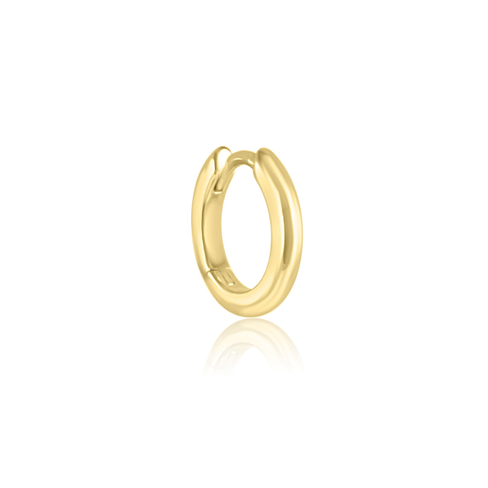 Classic Huggie Hoop - 925 Sterling Silver - 8mm