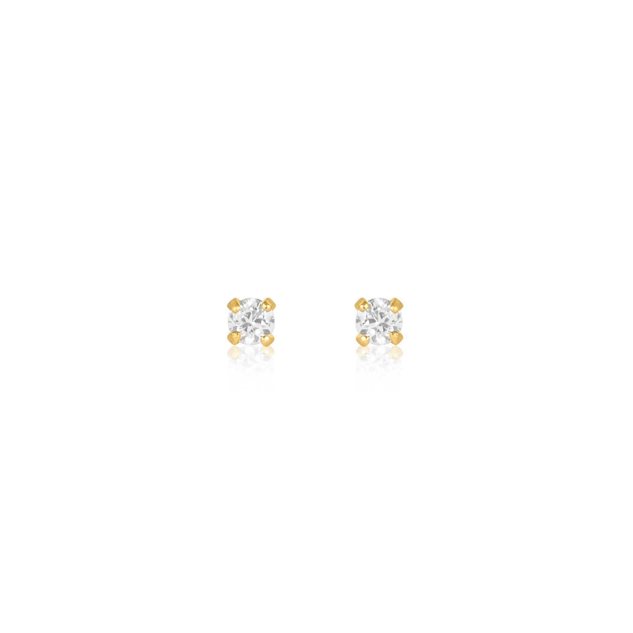 Solitaire Crystal Stud Earrings