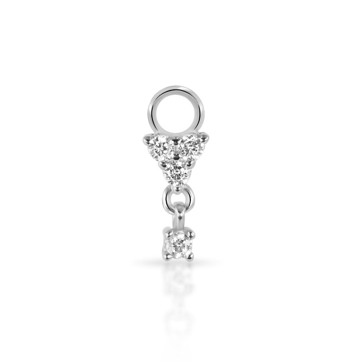 Trinity Crystal Earring Charm | Single Charm