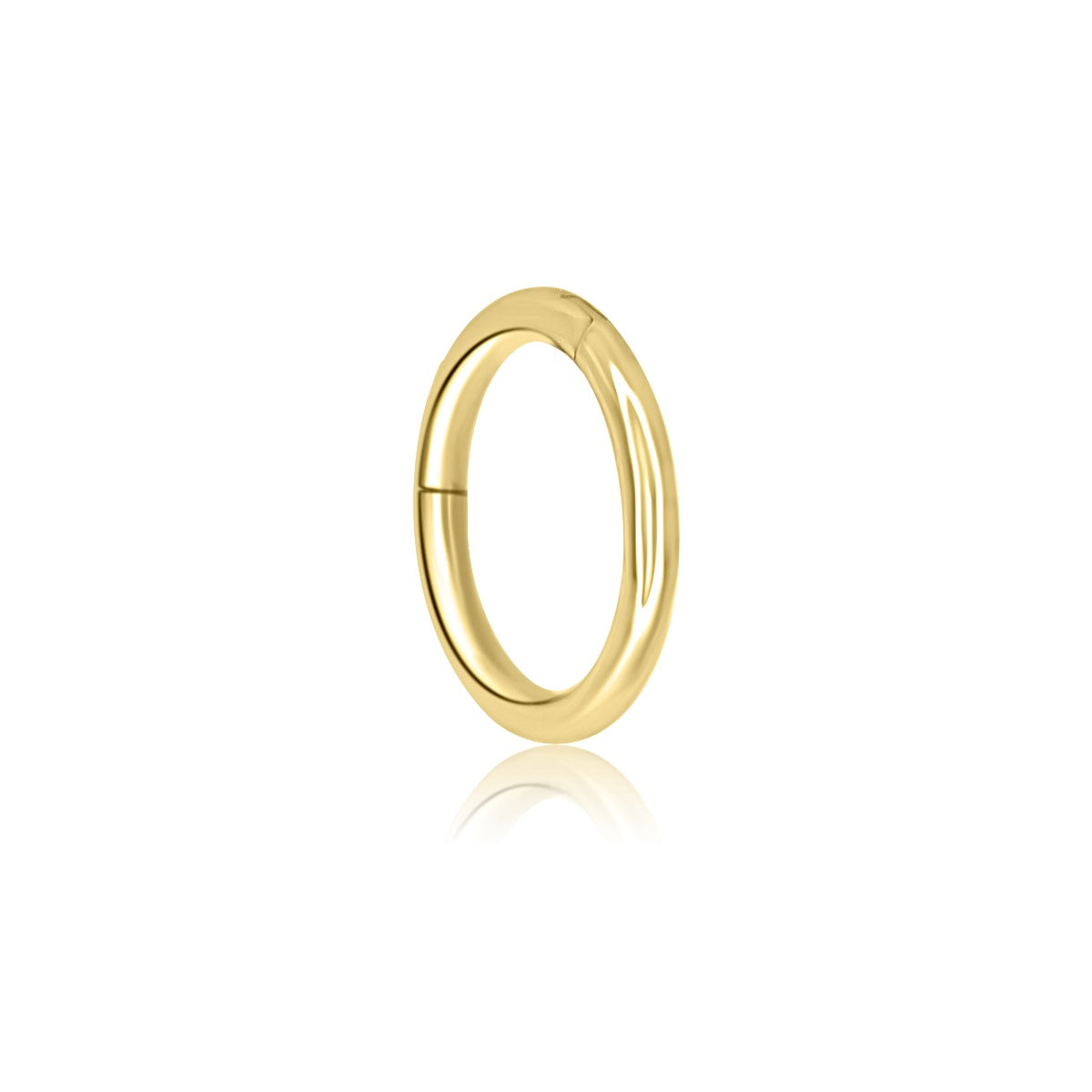 14K Solid Yellow Gold Cartilage Piercing Hoop