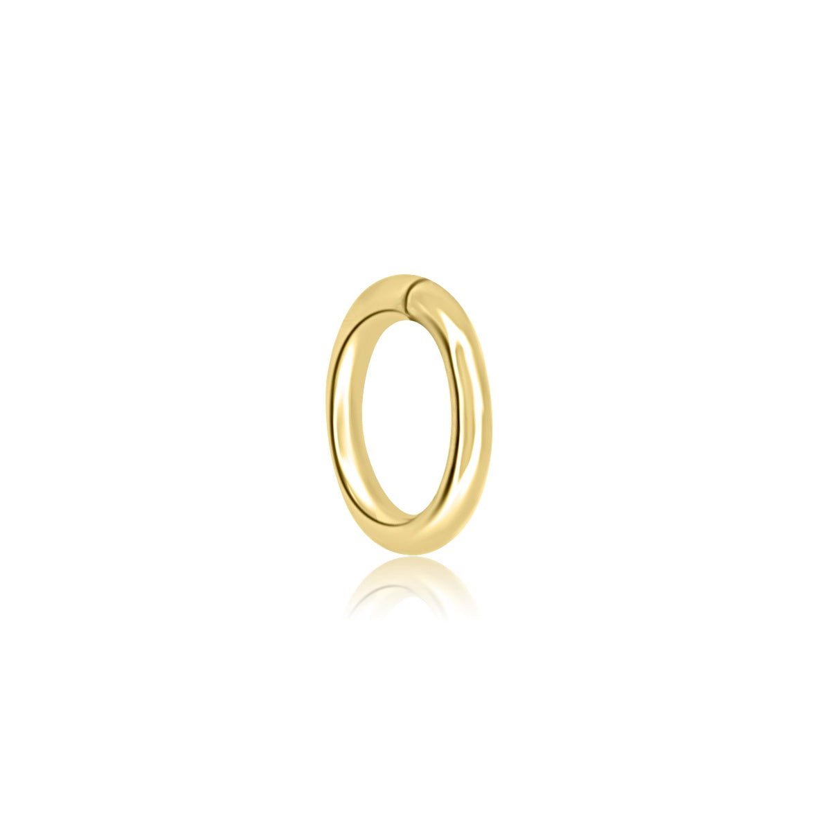 14K Solid Yellow Gold Cartilage Piercing Hoop