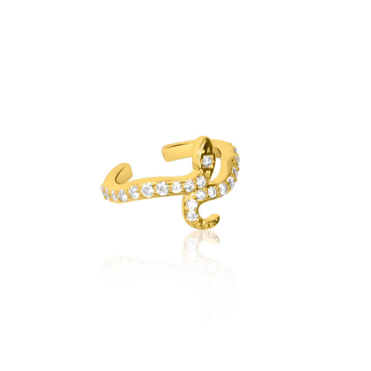 Snake Ear Cuff Sterling Silver