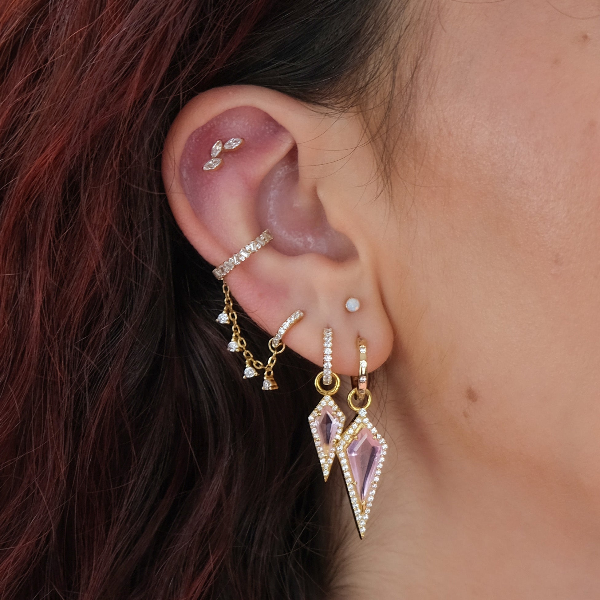 AURA Pavé Kite Charm - Candy Pink