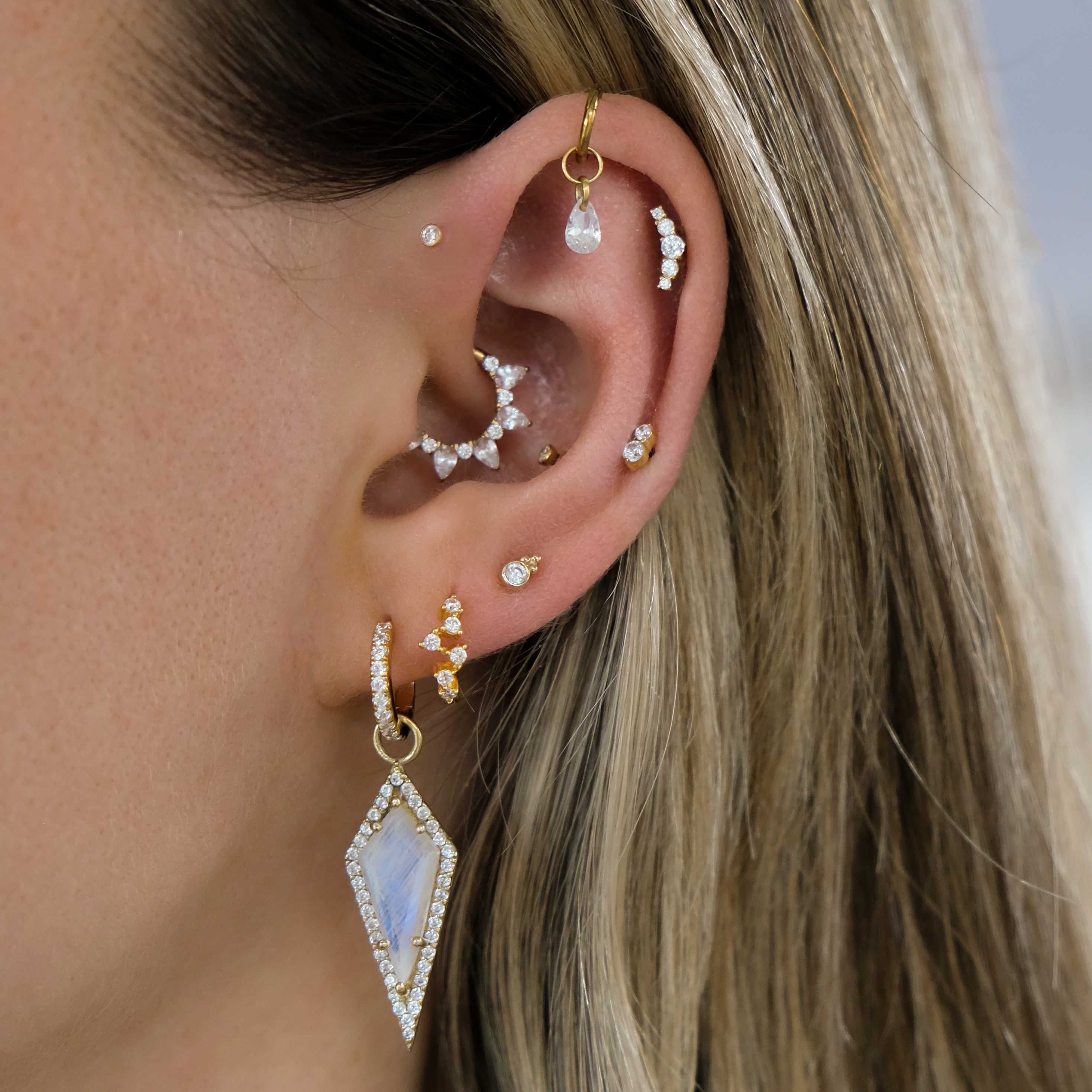 CALI Threadless Cartilage Stud
