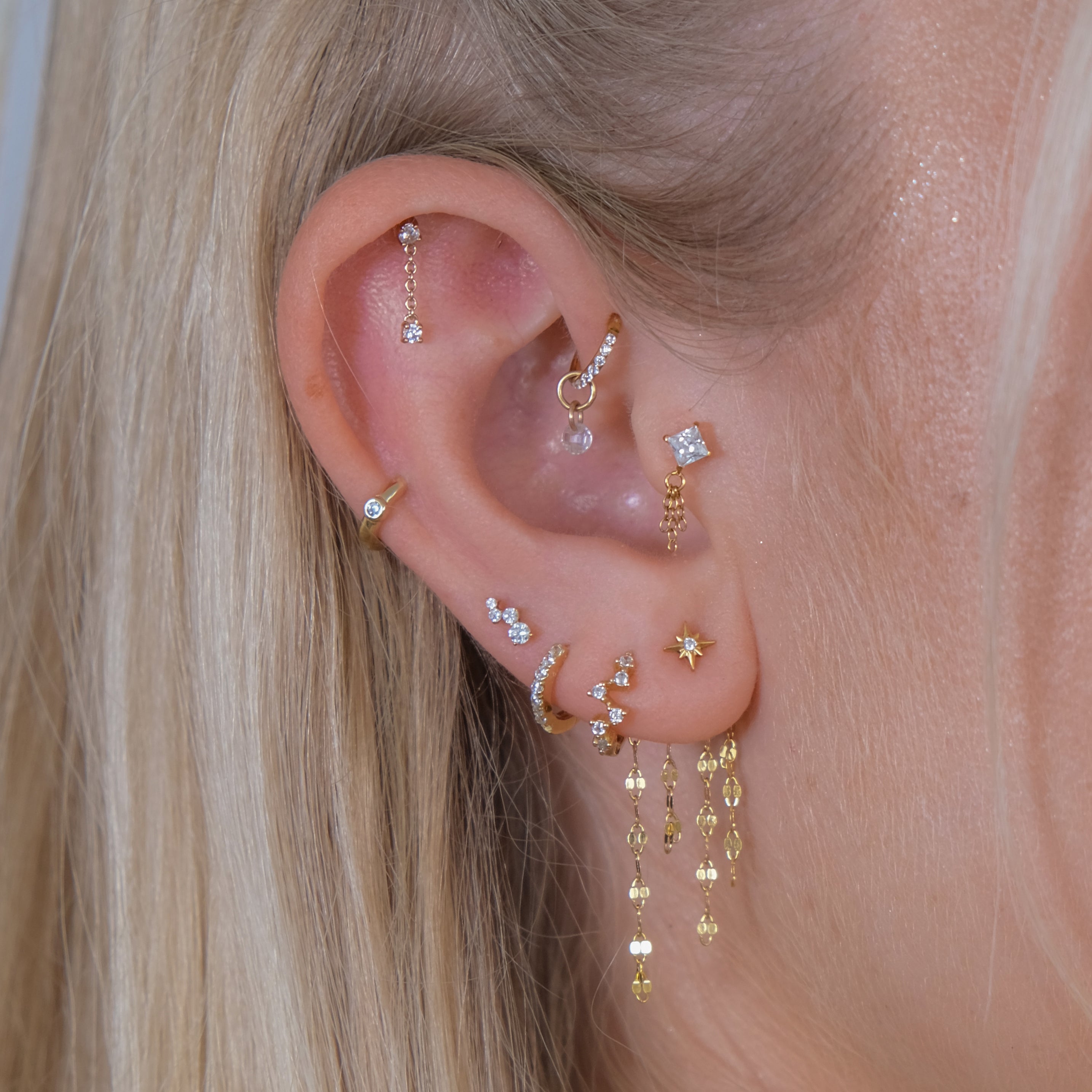 VEGA Dangle Threadless Cartilage Stud