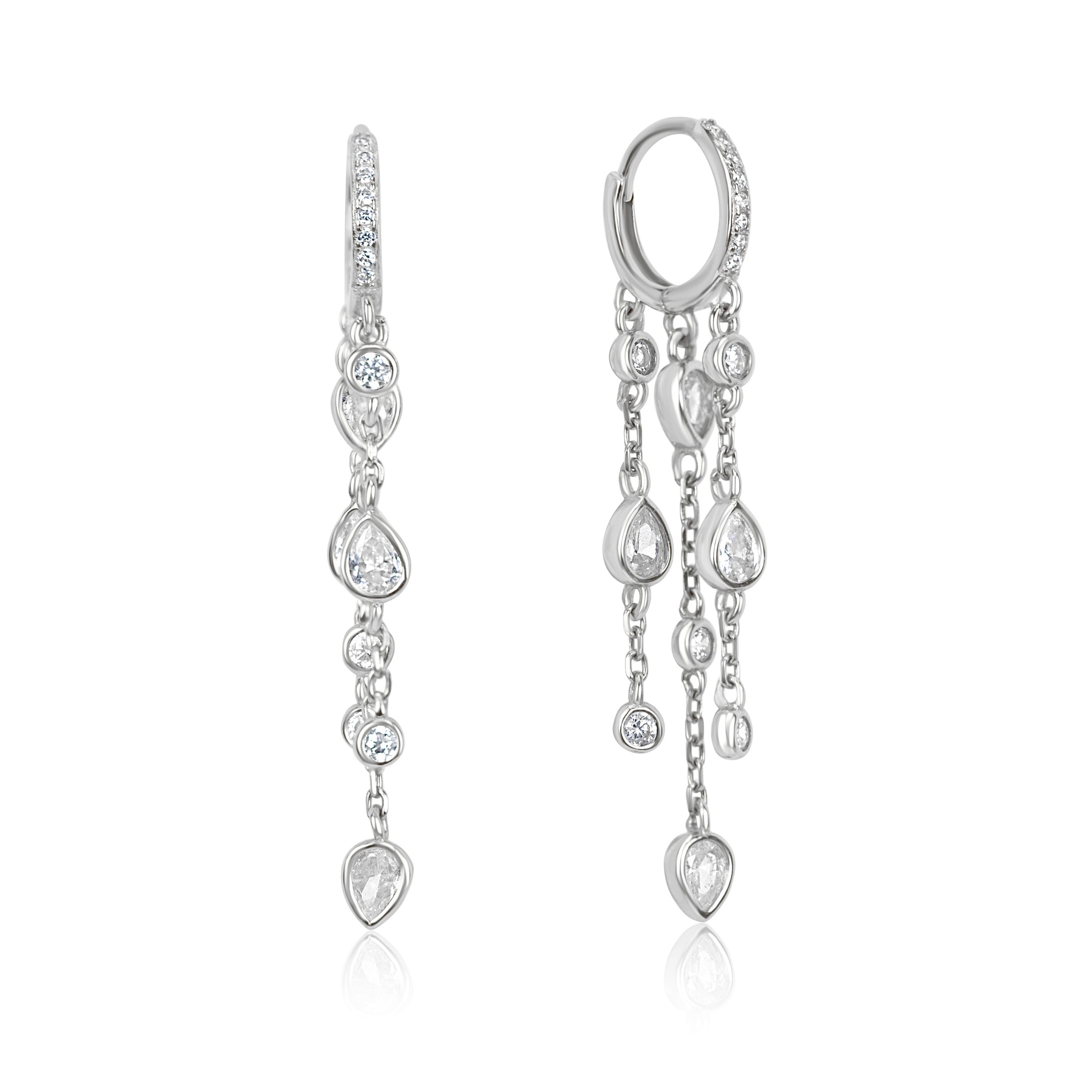 ELYSIAN Waterfall Huggie Hoops