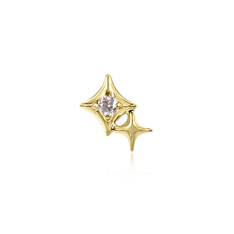 HAVANA Starburst Cartilage Stud - Threadless