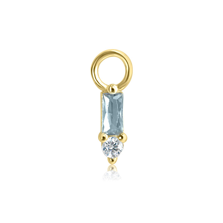 ESSENCE Stacked Baguette Crystal Charm