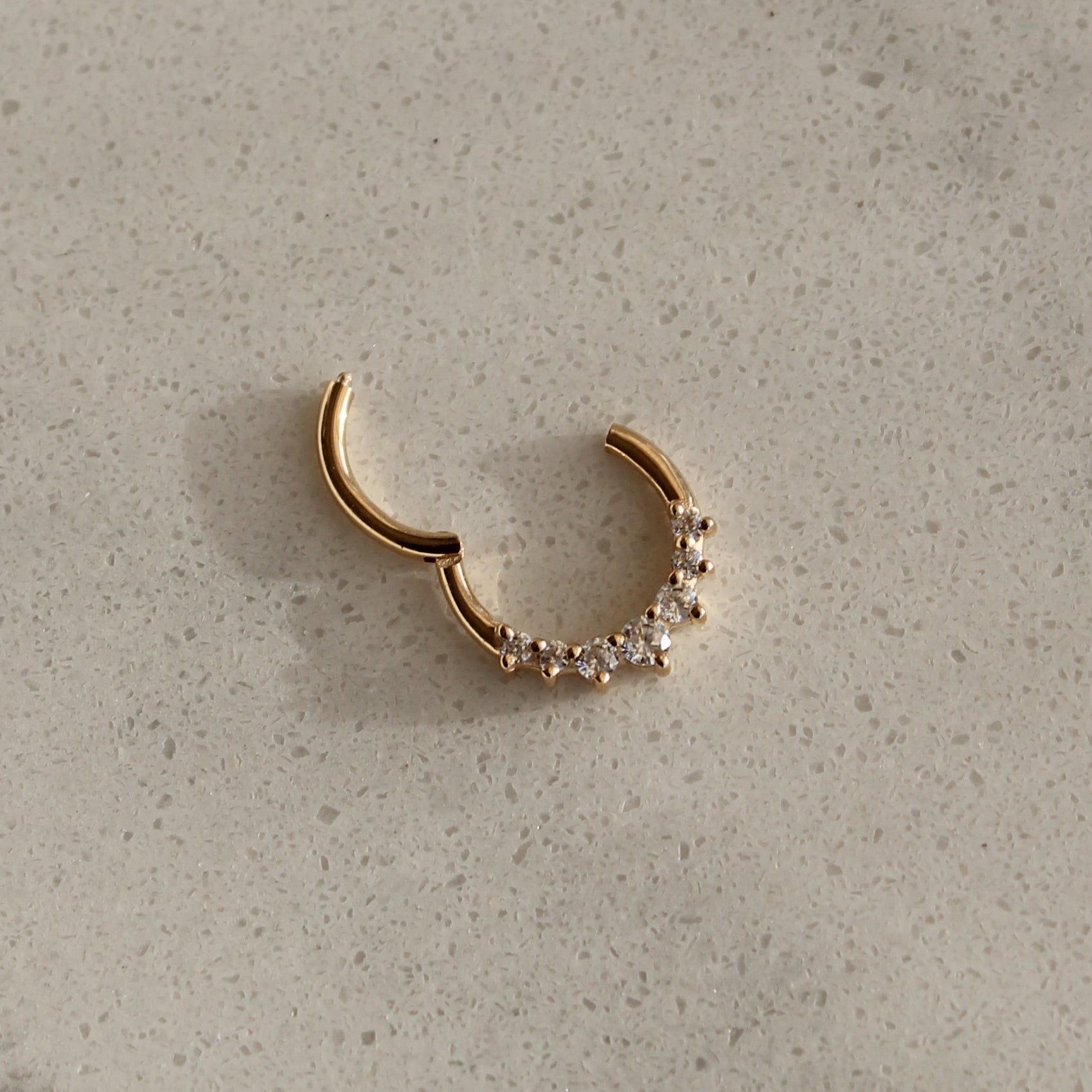 CHLUXE • AMAYA Daith Hoop 14K Yellow Gold - Limited Edition