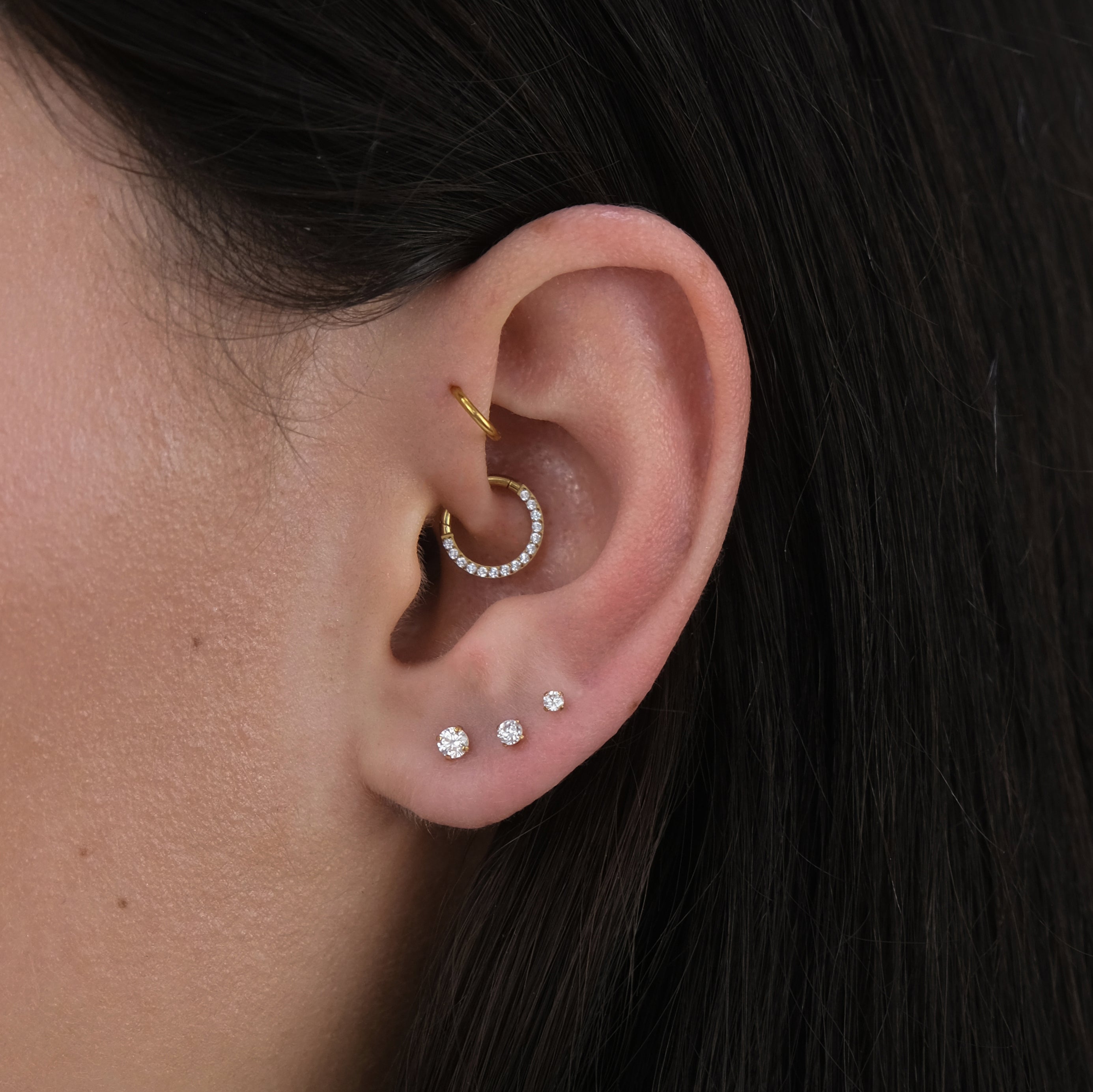 Solitaire Threadless Cartilage Stud