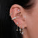 Trinity Curved Rook Barbell | Stylish Piercing Jewellery