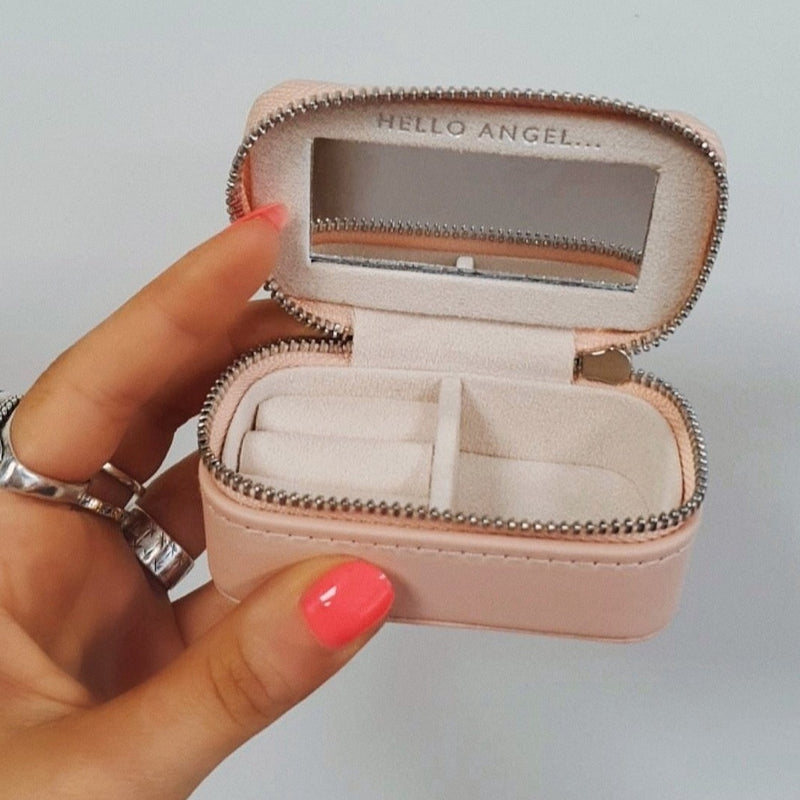 Small Jewellery Storage Case Light Pink