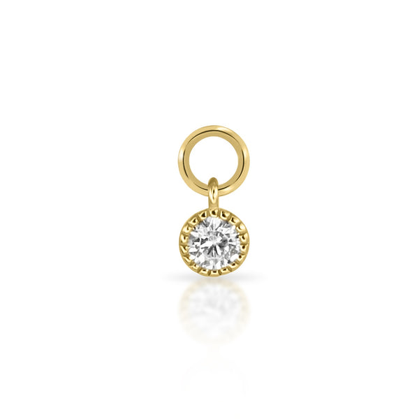 Solitaire Crystal Earring Charm | Single Charm