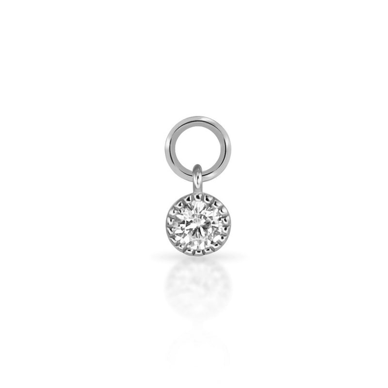 Solitaire Crystal Earring Charm | Single Charm