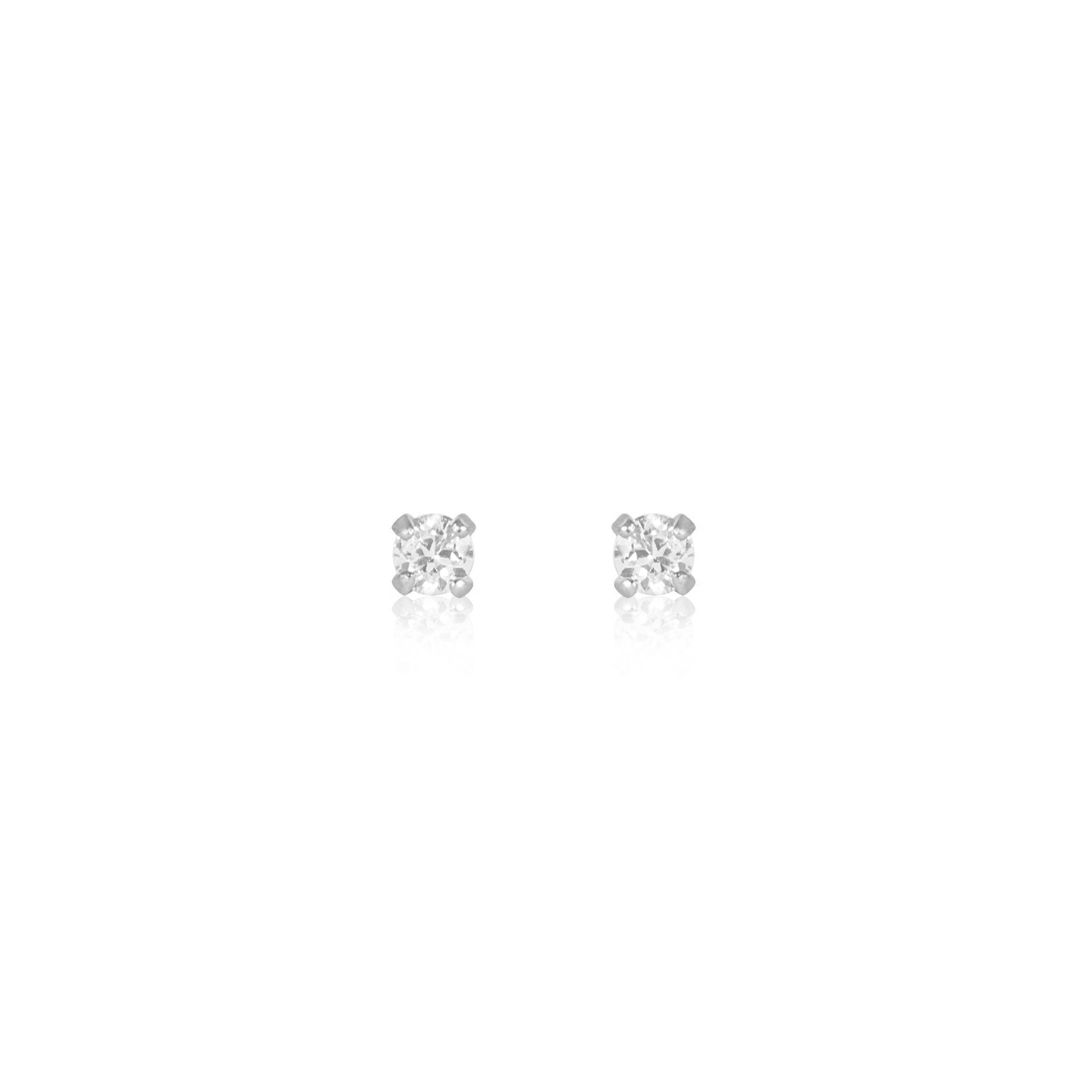 Solitaire Crystal Stud Earrings
