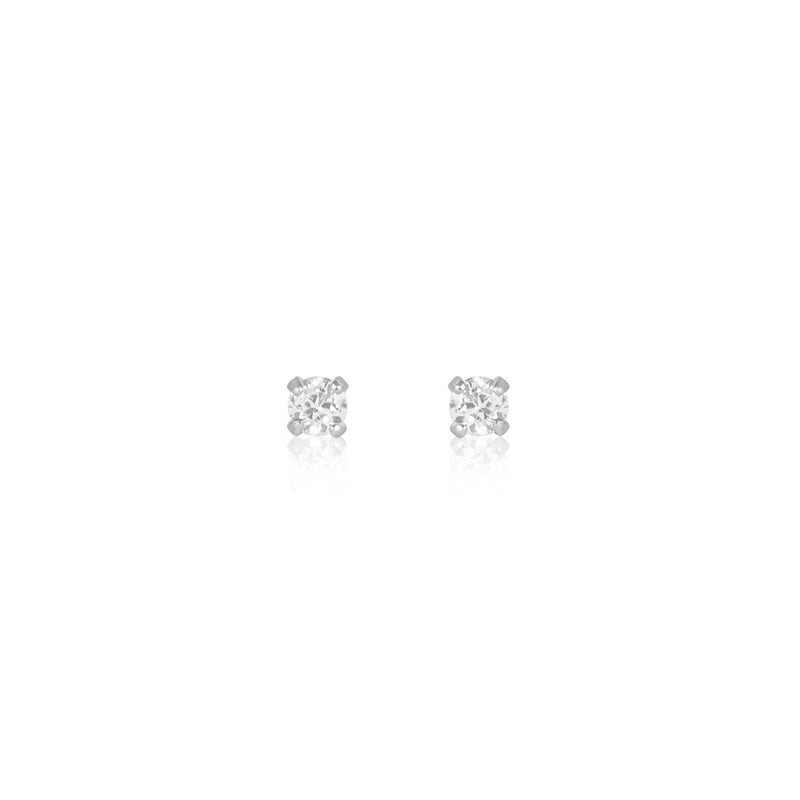Solitaire Crystal Stud Earrings